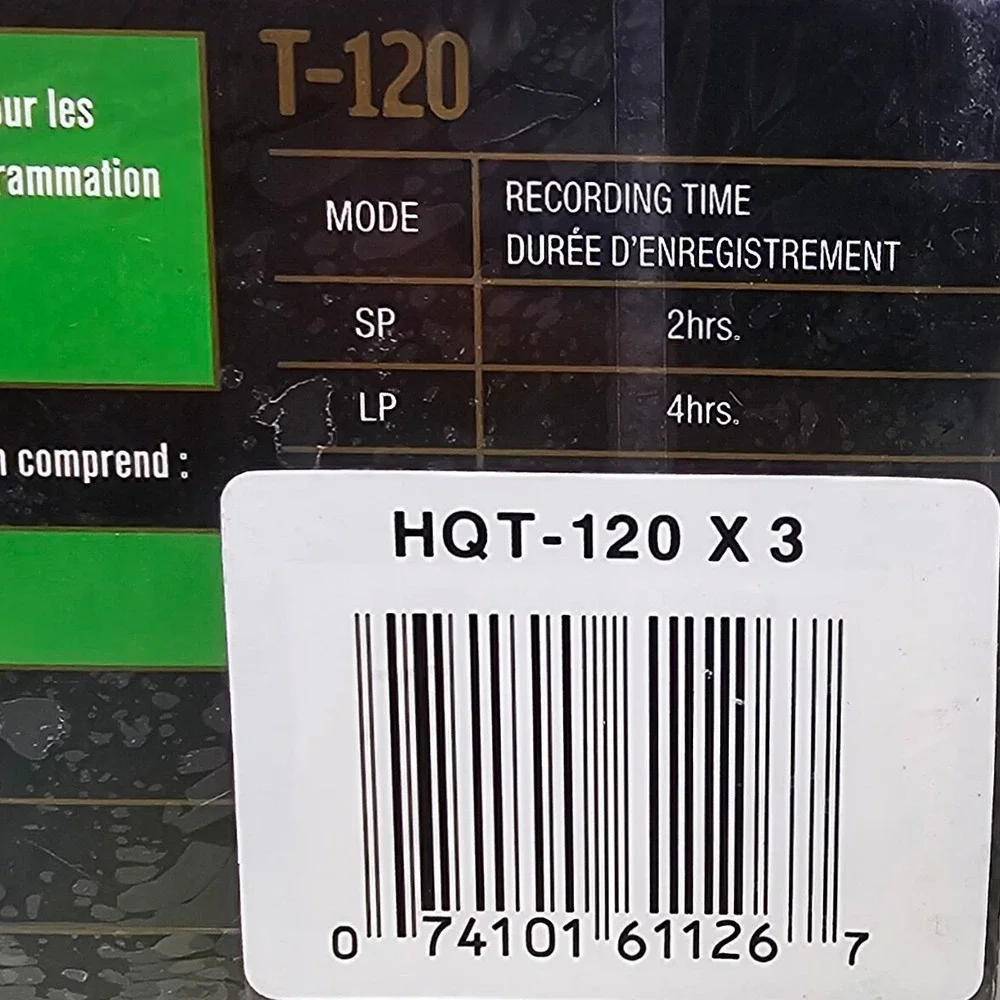 2 Fujifilm T-120 VHS Blank Video Tapes 3 Pack 6 Hour EP Mode High Quality Sealed